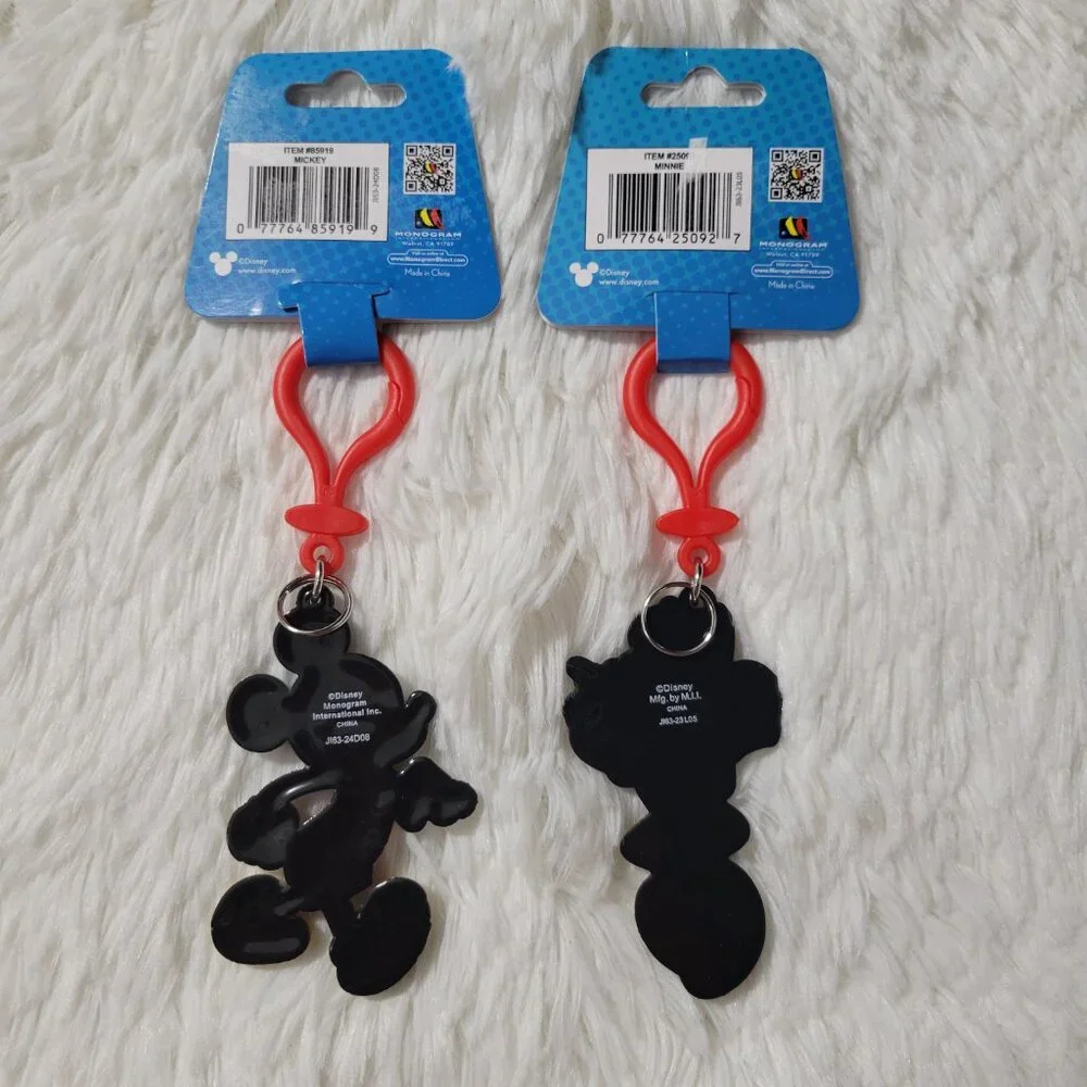 Disney Mickey & Minnie Mouse Keychain Set